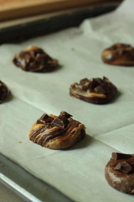 עוגיות בראוני שוקולד - חמאת בוטנים ללא גלוטן