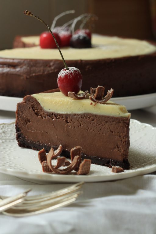 עוגת גבינה ושוקולד